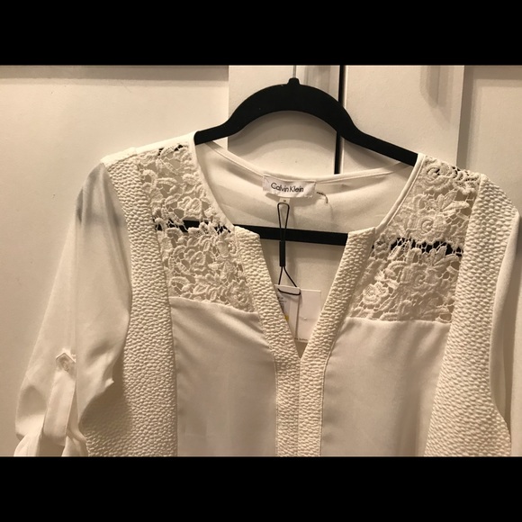Calvin Klein ivory shirt New with tags - Picture 5 of 6